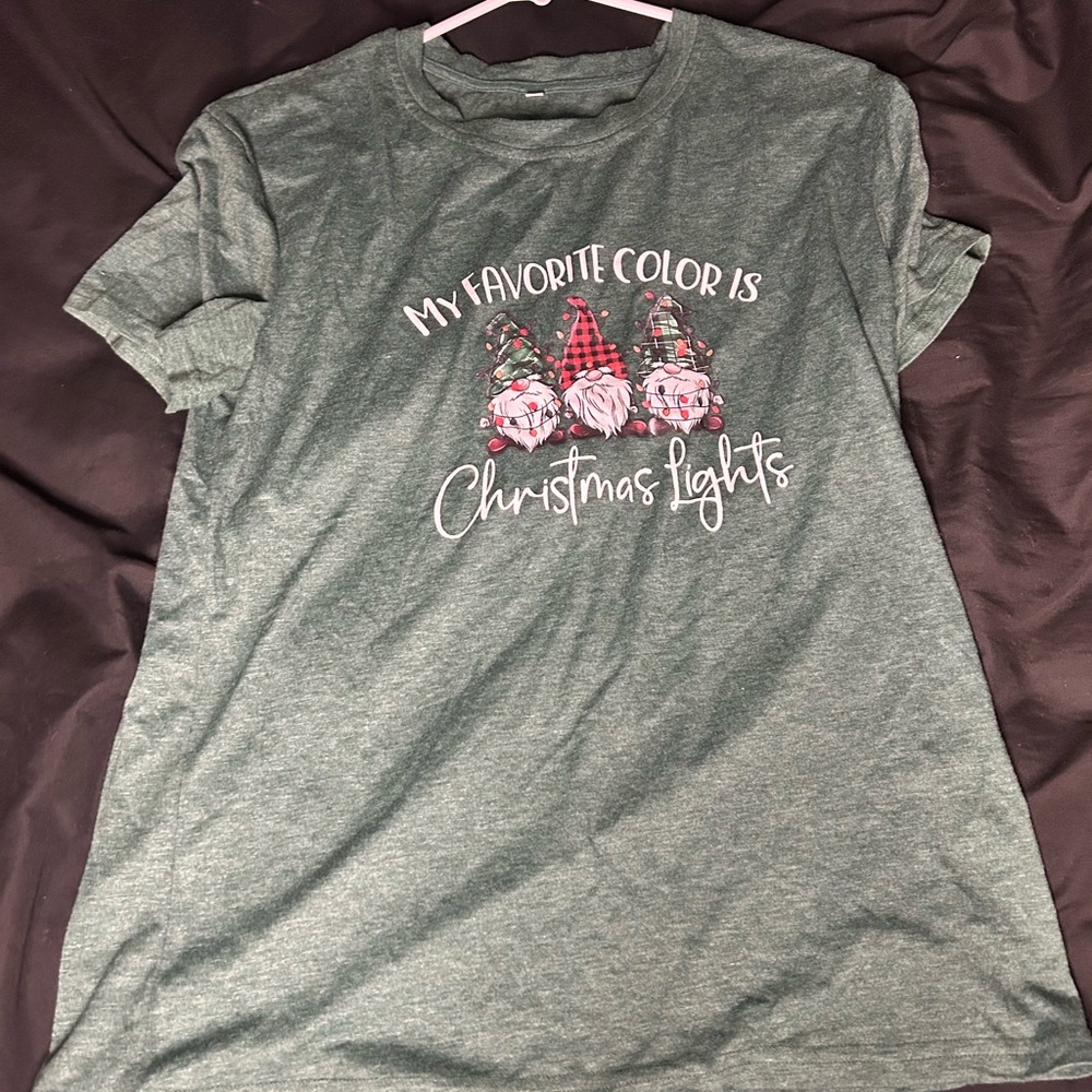 Green Christmas Graphic T-Shirt